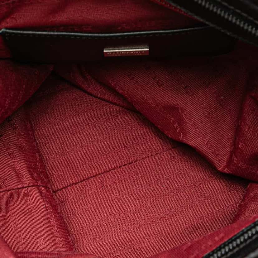 Burberry Exploded Check Wool Tote Black Wool Good condition - Model View
