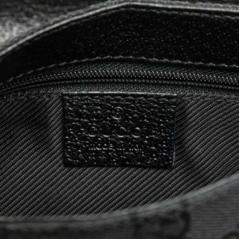 Gucci GG Canvas Jackie Belt Bag Black Canvas Very good condition - Box View