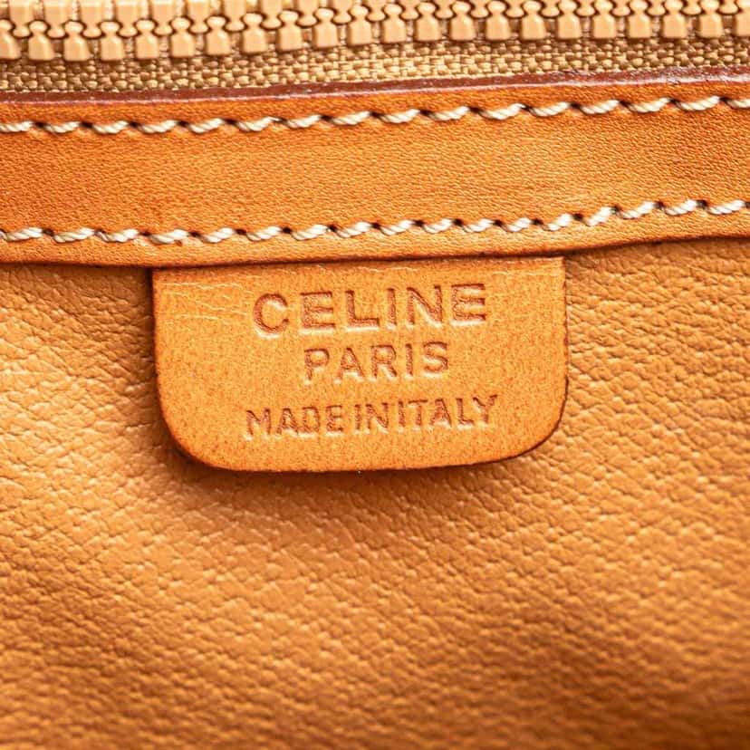 Celine Macadam Coated Canvas Satchel Brown Canvas Good condition - Box View