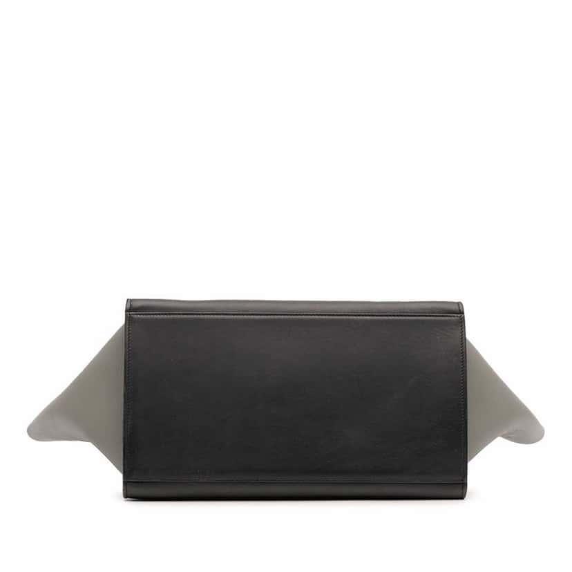 Celine Medium Tricolor Leather Trapeze Satchel Black Leather Good condition - Inside View