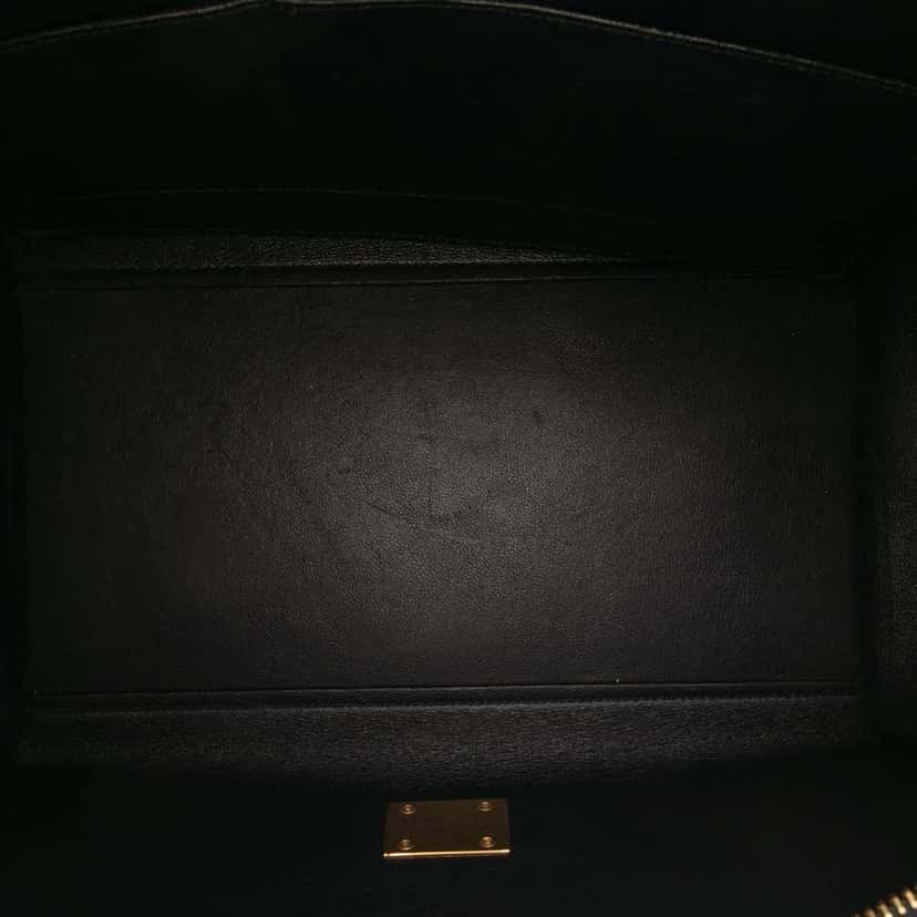 Celine Medium Tricolor Leather Trapeze Satchel Black Leather Good condition - Model View