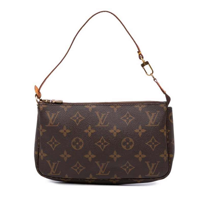 Louis Vuitton Monogram Pochette Accessoires Brown Canvas Good condition - Front View