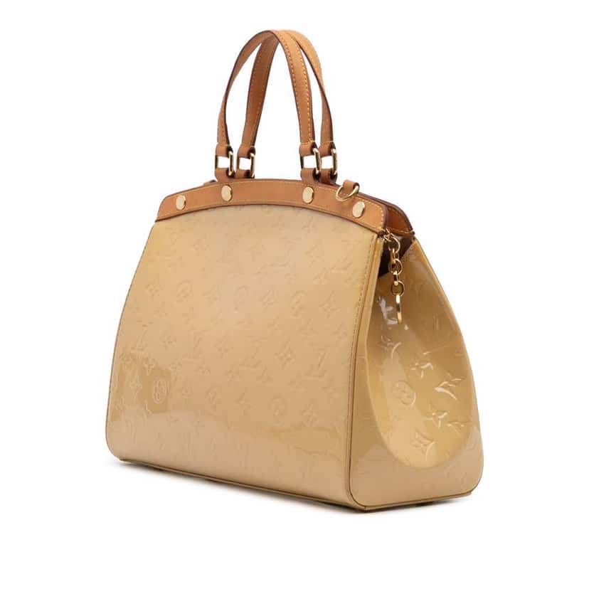 Louis Vuitton Monogram Vernis Brea MM Brown Leather Good condition - Back View