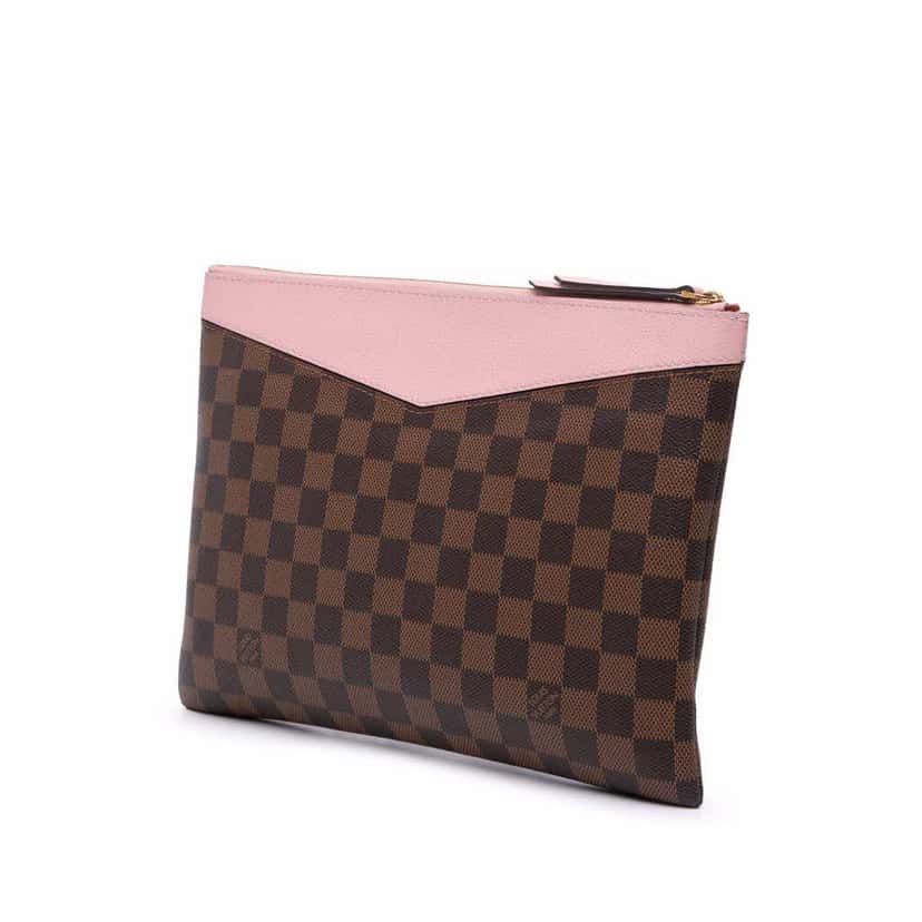 Louis Vuitton Damier Ebene Daily Pouch Brown Canvas Good condition - Back View