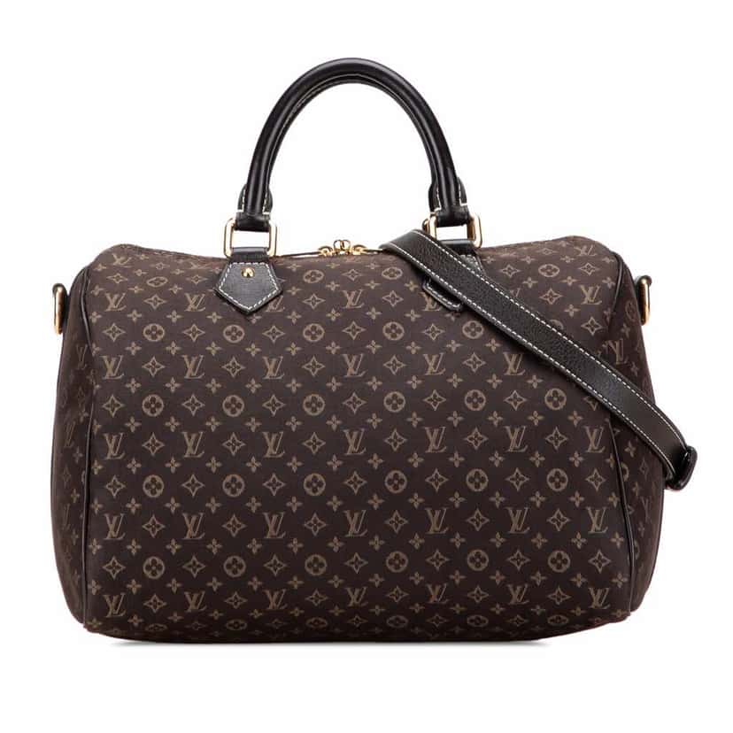 Louis Vuitton Monogram Mini Lin Speedy Bandouliere 30 Brown Canvas Good condition - Front View