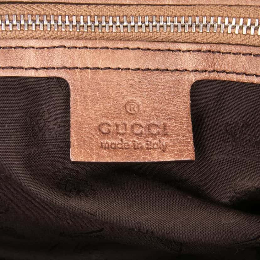 Gucci Medium GG Canvas Bamboo Bar Tote Brown Canvas Good condition - Box View