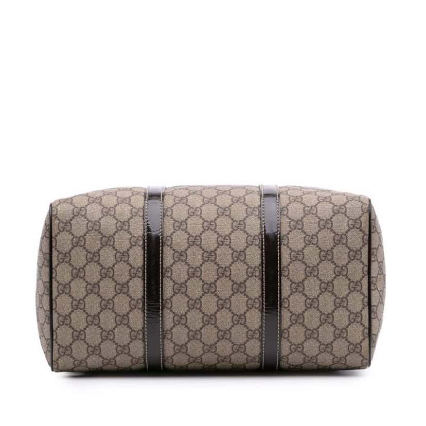 Gucci Medium GG Supreme Joy Boston Bag Brown Canvas Good condition - Inside View