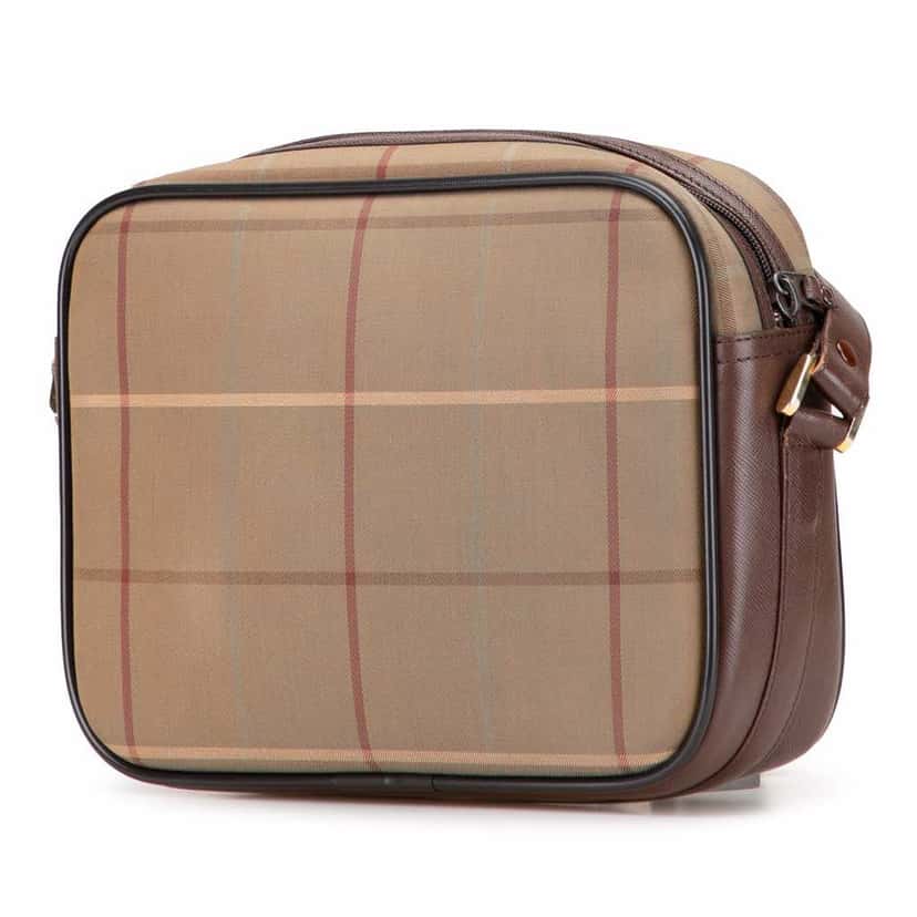 Burberry Vintage Check Canvas Crossbody Brown Canvas Good condition - Back View