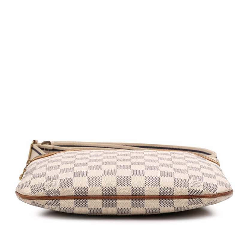 Louis Vuitton Damier Azur Pochette Bosphore White Canvas Good condition - Inside View