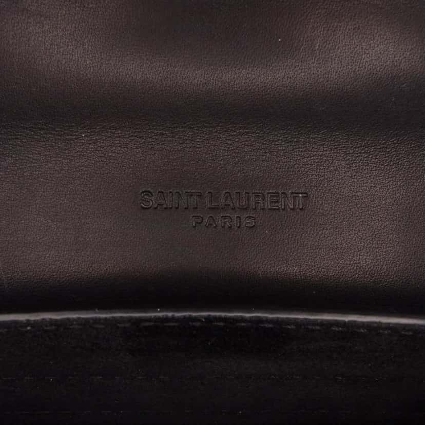 Saint Laurent Small Leather Monogram Kaia Crossbody Black Leather Good condition - Box View