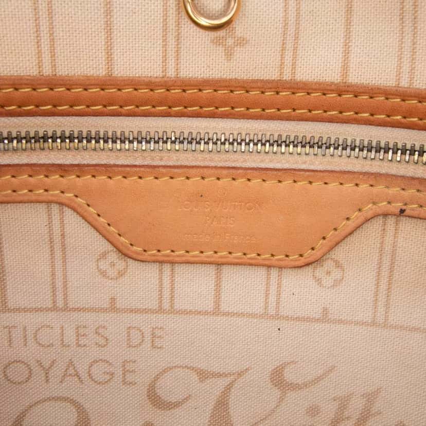 Louis Vuitton Damier Azur Neverfull GM White Canvas Good condition - Box View