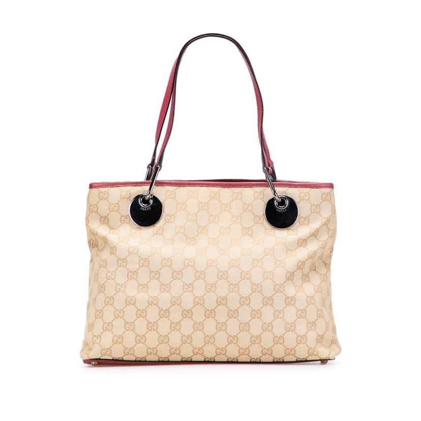 Gucci GG Canvas Eclipse Tote Brown Canvas Good condition - Front View