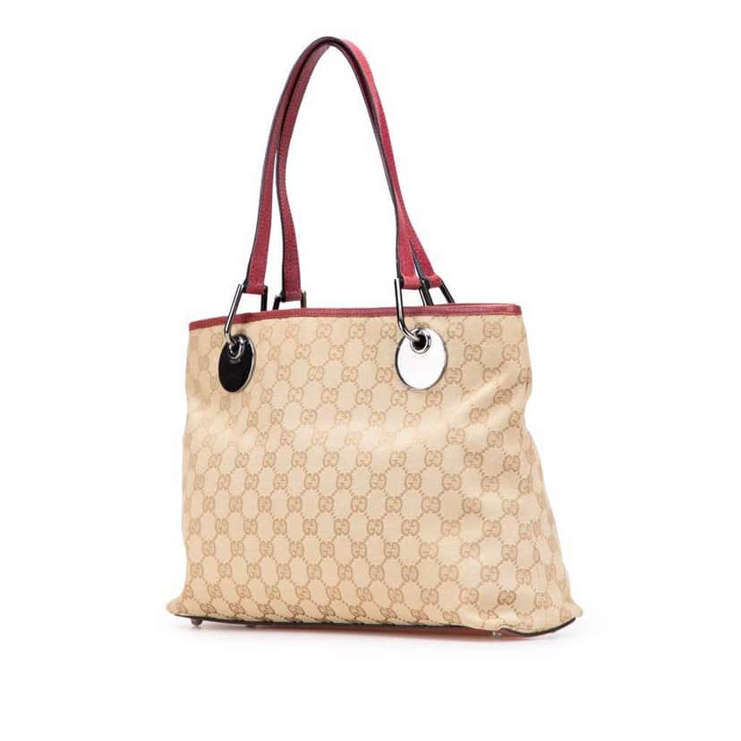 Gucci GG Canvas Eclipse Tote Brown Canvas Good condition - Back View