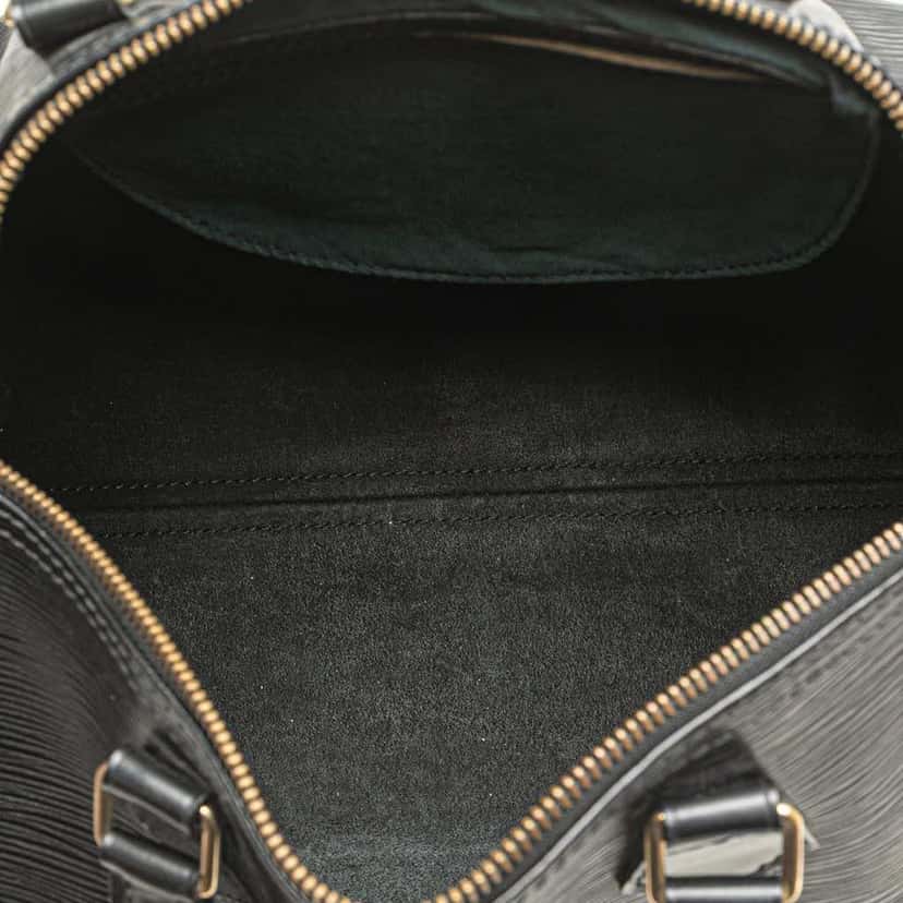 Louis Vuitton Epi Speedy 30 Black Leather Good condition - Model View
