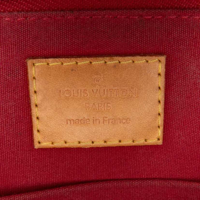 Louis Vuitton Monogram Vernis Alma BB Red Leather Good condition - Box View