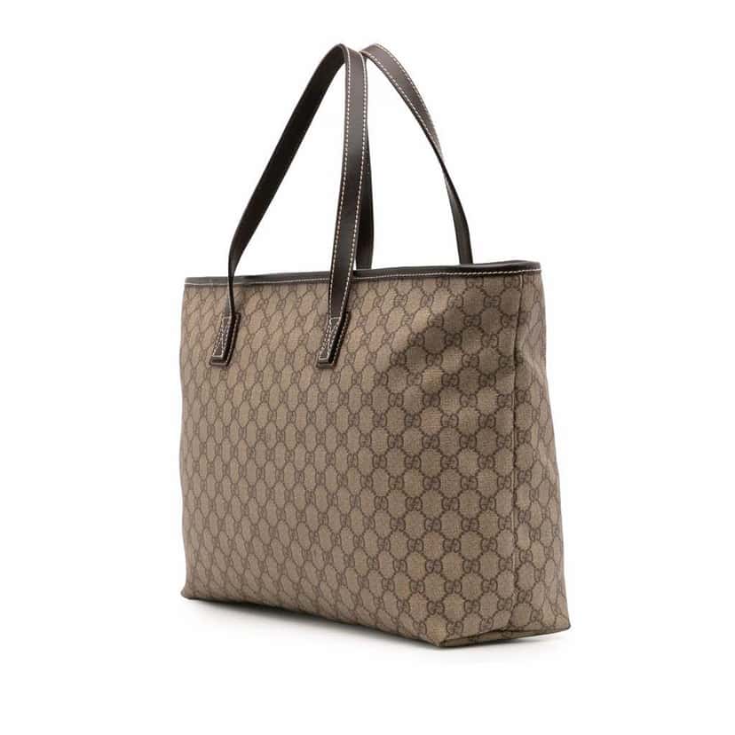 Gucci GG Supreme Tote Brown Canvas Good condition - Back View