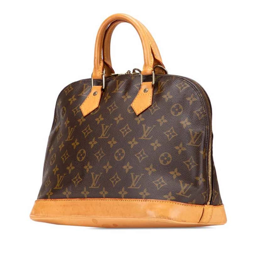 Louis Vuitton Monogram Alma PM Brown Canvas Good condition - Back View