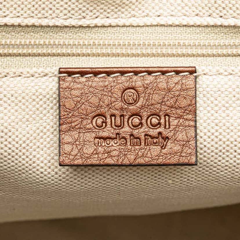 Gucci Calfskin Sukey Satchel Brown Leather Good condition - Box View