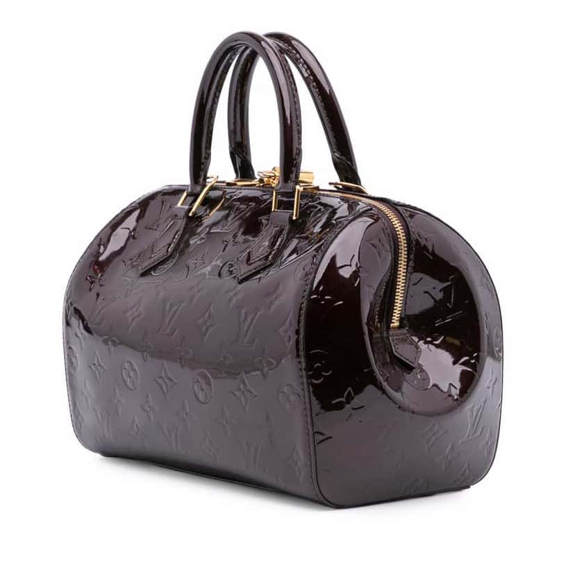 Louis Vuitton Monogram Vernis Montana Purple Leather Good condition - Back View