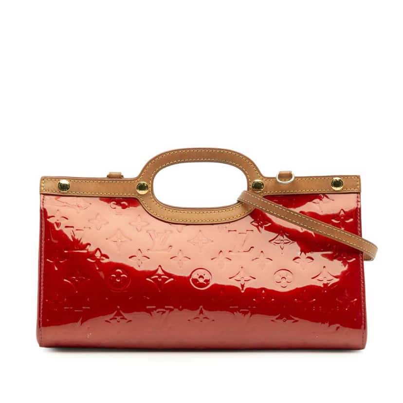Louis Vuitton Monogram Vernis Roxbury Drive Red Leather Good condition - Front View