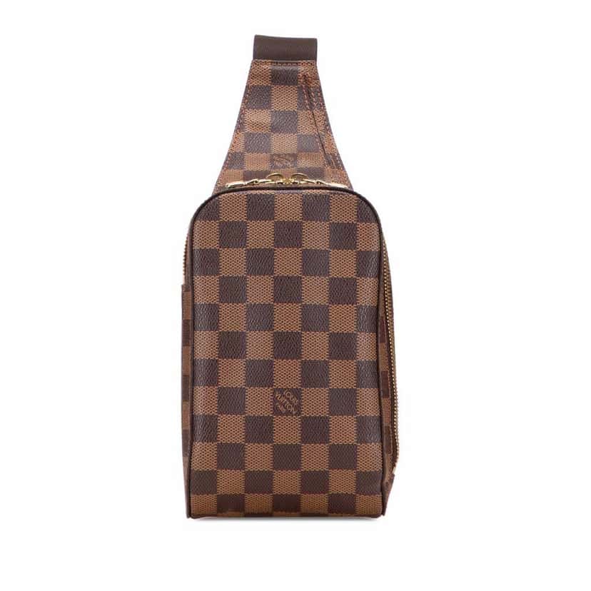 Louis Vuitton Damier Ebene Geronimos Brown Canvas Good condition - Front View