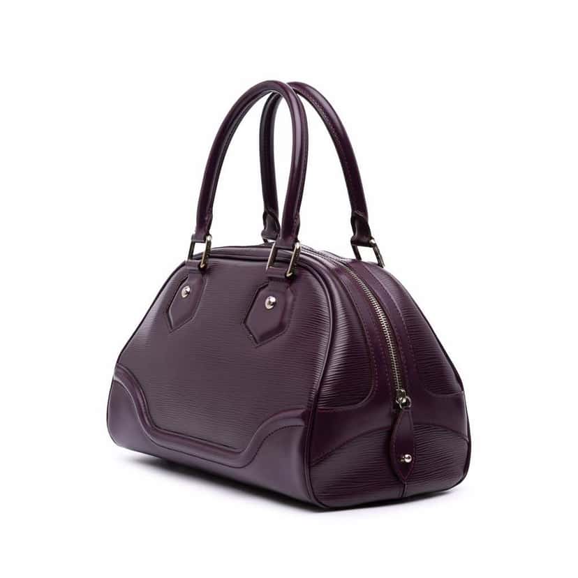 Louis Vuitton Epi Bowling Montaigne PM Purple Leather Good condition - Back View