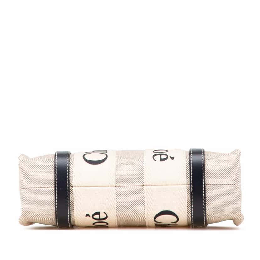 Chloé Small Canvas Woody Satchel Brown Canvas Good condition - Inside View
