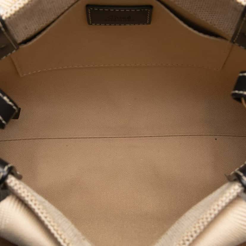 Chloé Small Canvas Woody Satchel Brown Canvas Good condition - Model View