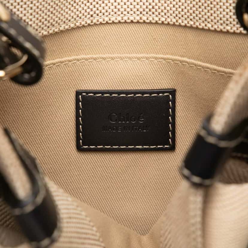 Chloé Small Canvas Woody Satchel Brown Canvas Good condition - Box View