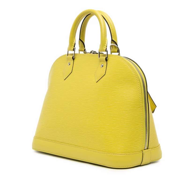 Louis Vuitton Epi Alma PM Yellow Leather Good condition - Back View