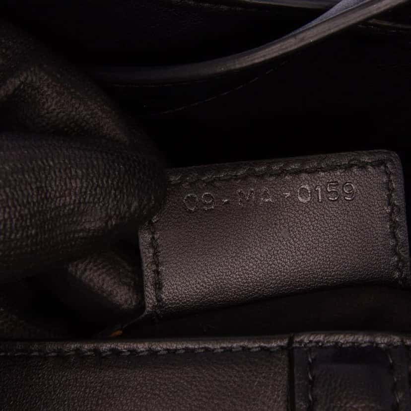Dior Ultramatte Calfskin 3D Floral Saddle Bag Black Leather Good condition - Box View