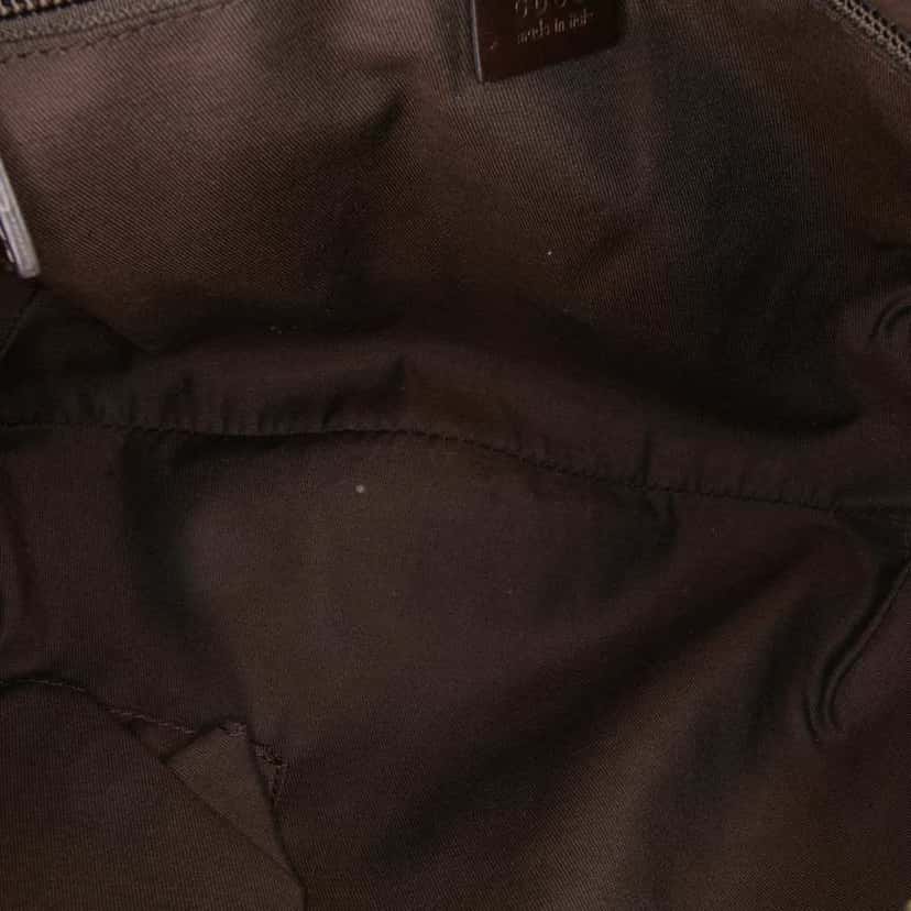 Gucci GG Canvas Web Crossbody Brown Canvas Good condition - Model View