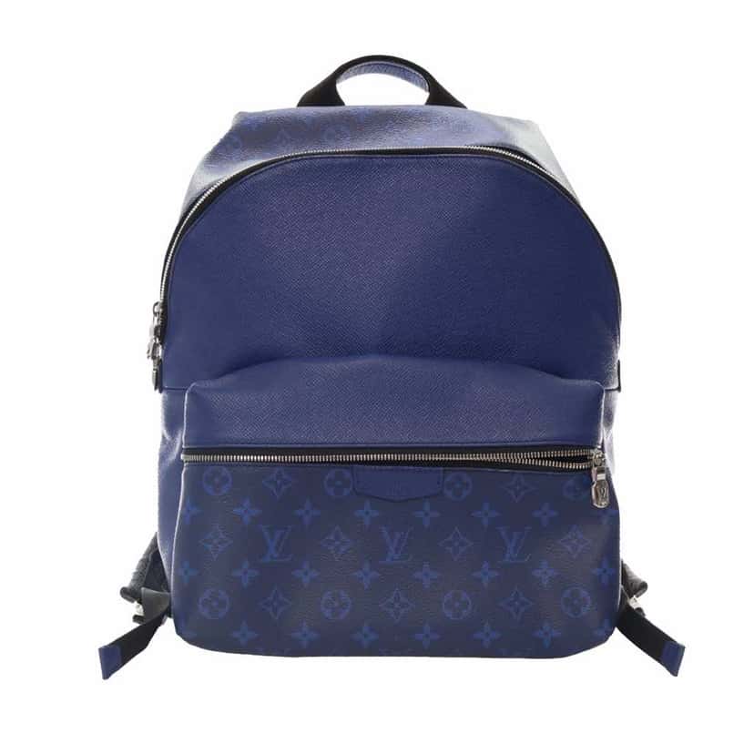 Louis Vuitton Monogram Taigarama Discovery Backpack Blue Canvas Good condition - Front View