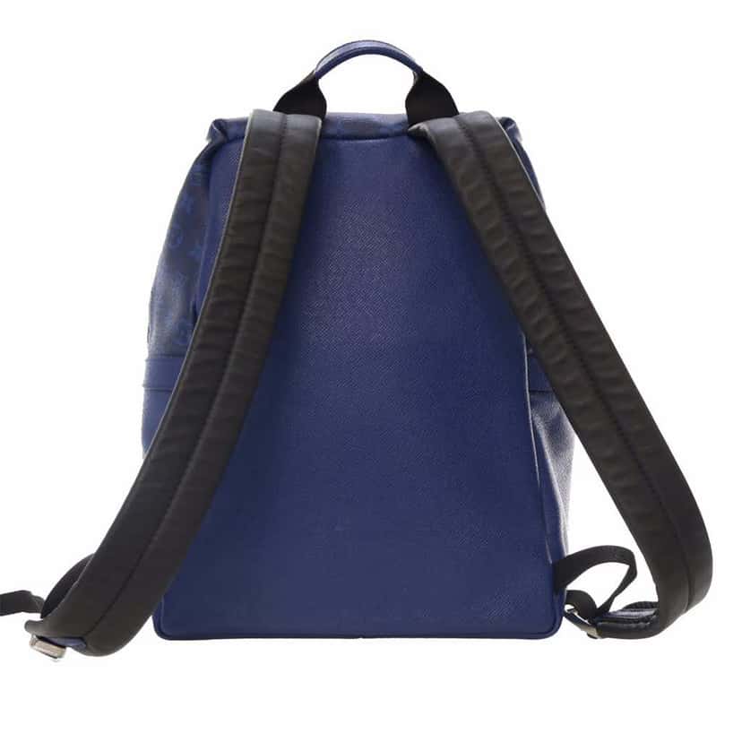 Louis Vuitton Monogram Taigarama Discovery Backpack Blue Canvas Good condition - Model View