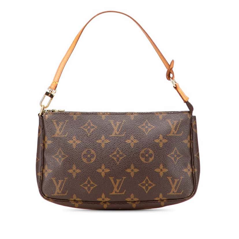 Louis Vuitton Monogram Pochette Accessoires Brown Canvas Good condition - Front View