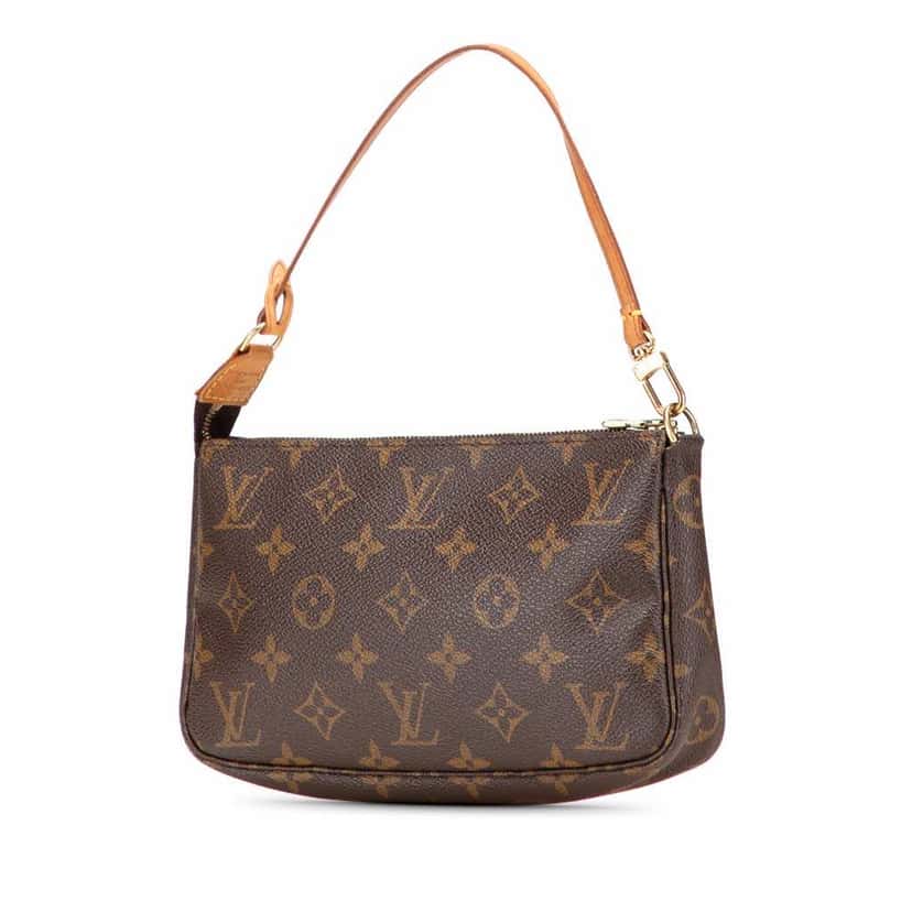 Louis Vuitton Monogram Pochette Accessoires Brown Canvas Good condition - Back View