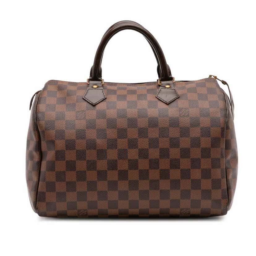 Louis Vuitton Damier Ebene Speedy 30 Brown Canvas Good condition - Front View