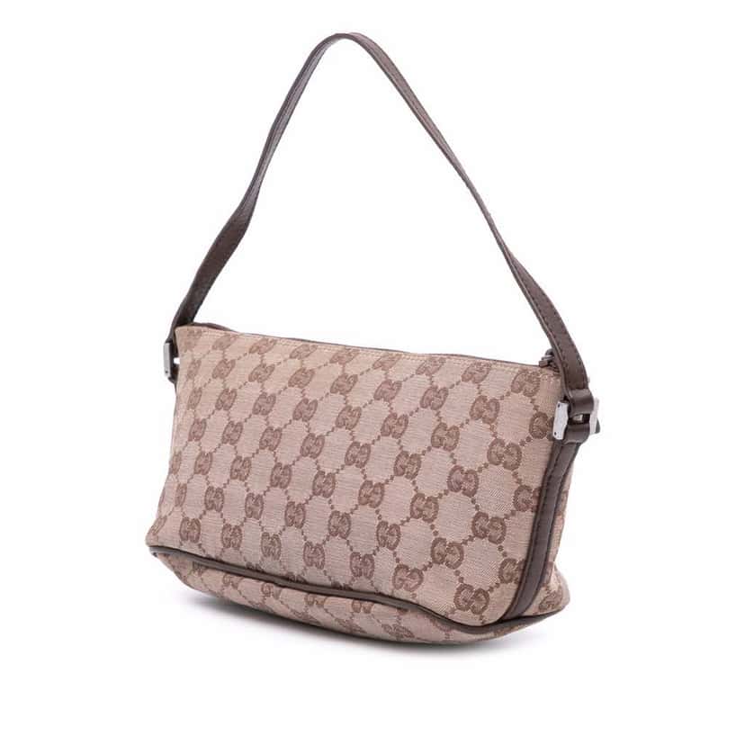 Gucci GG Canvas Boat Brown Canvas Fair condition - Back View