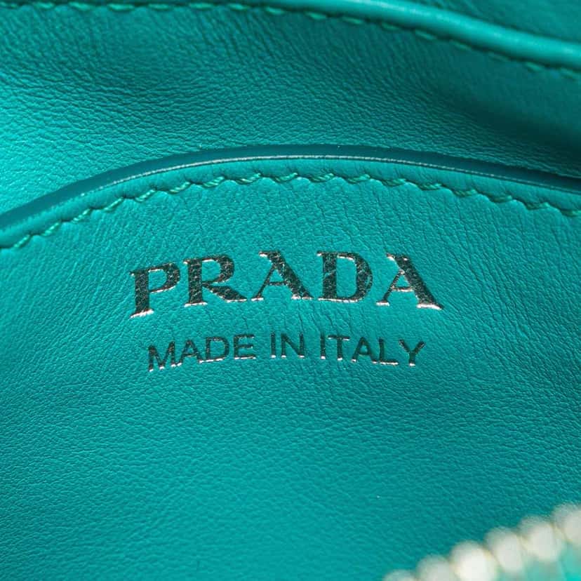 Prada Soft Calf Diagramme Camera Bag Blue Leather Very good condition - Box View