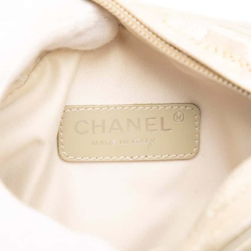 Chanel New Travel Line Nylon Crossbody Brown Good condition - Box View