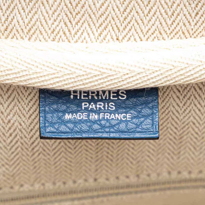 Hermès Clemence Victoria II 35 Blue Leather Good condition - Box View