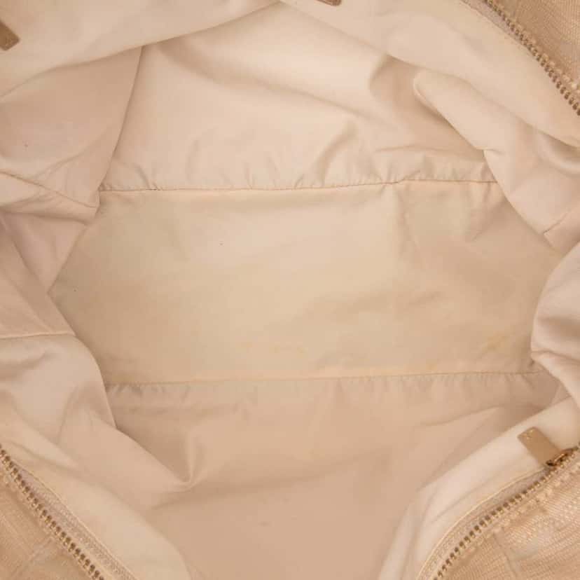 Chanel New Travel Line Nylon Tote Brown Good condition - Model View