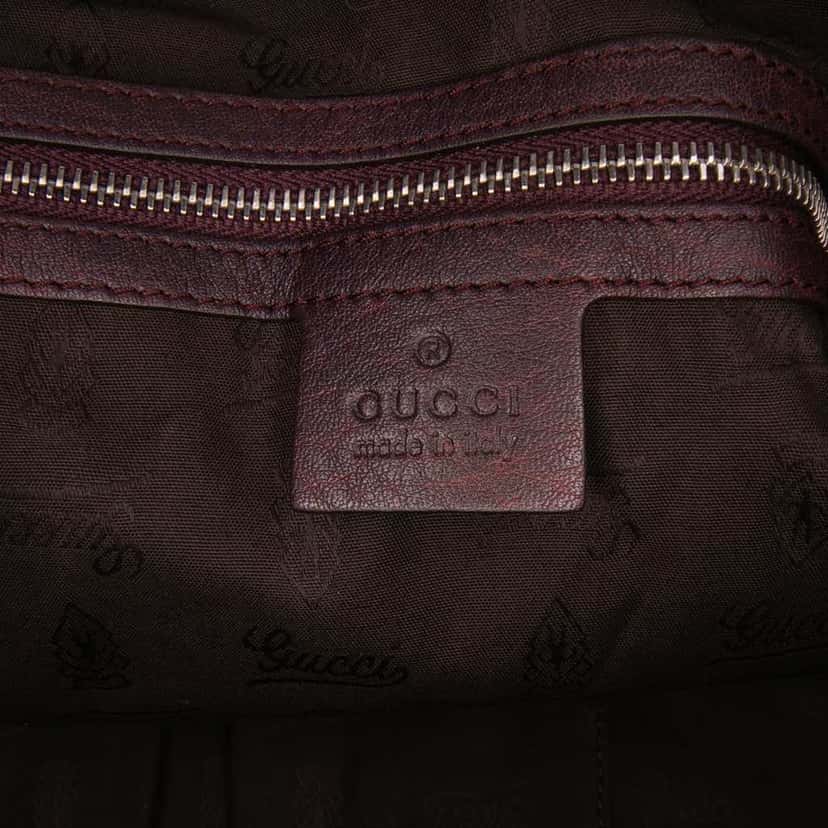 Gucci Large GG Canvas Bamboo Bar Tote Brown Canvas Good condition - Box View