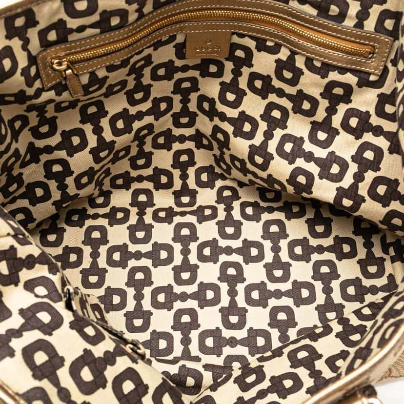 Gucci GG Canvas Jolicoeur Tote Brown Canvas Good condition - Model View