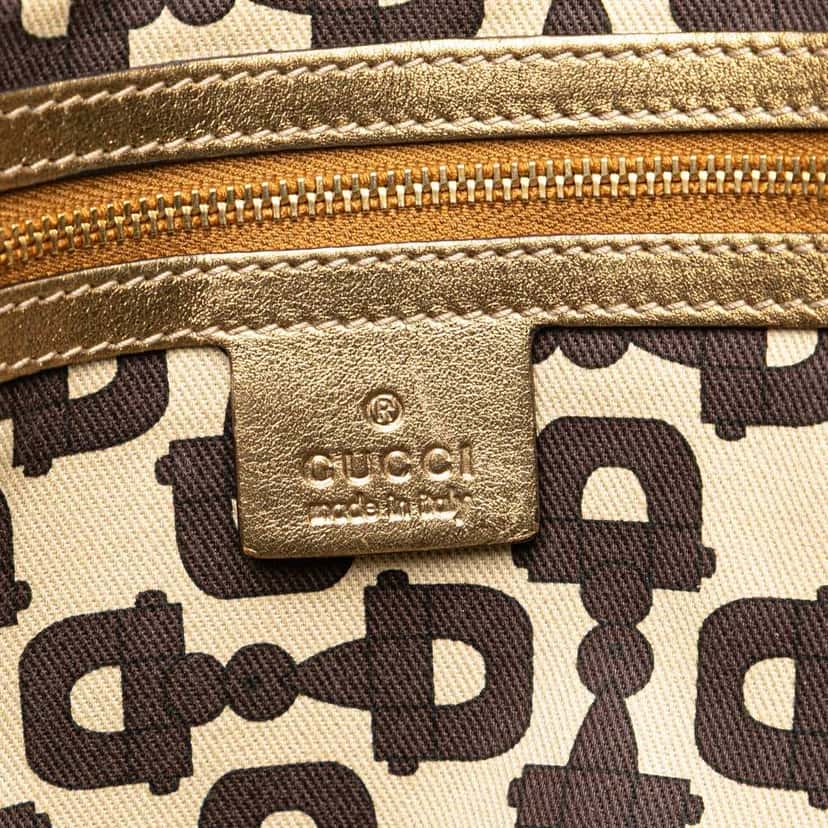 Gucci GG Canvas Jolicoeur Tote Brown Canvas Good condition - Box View