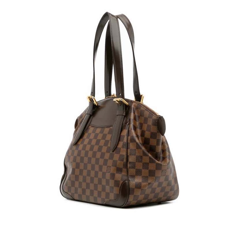 Louis Vuitton Damier Ebene Verona MM Brown Canvas Good condition - Back View