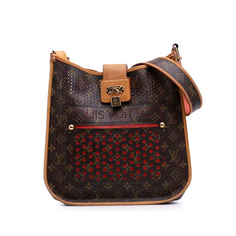 Louis Vuitton Monogram Musette Perforated Brown Canvas Good condition - Front View