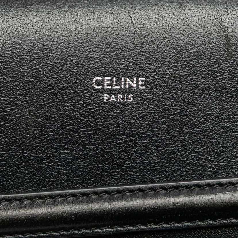 Celine Triomphe Coated Canvas Phone Pouch Flap Crossbody Brown Canvas Good condition - Box View