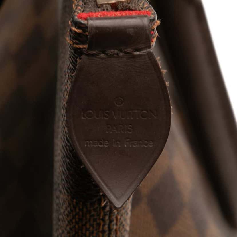 Louis Vuitton Damier Ebene Saleya PM Brown Canvas Good condition - Box View