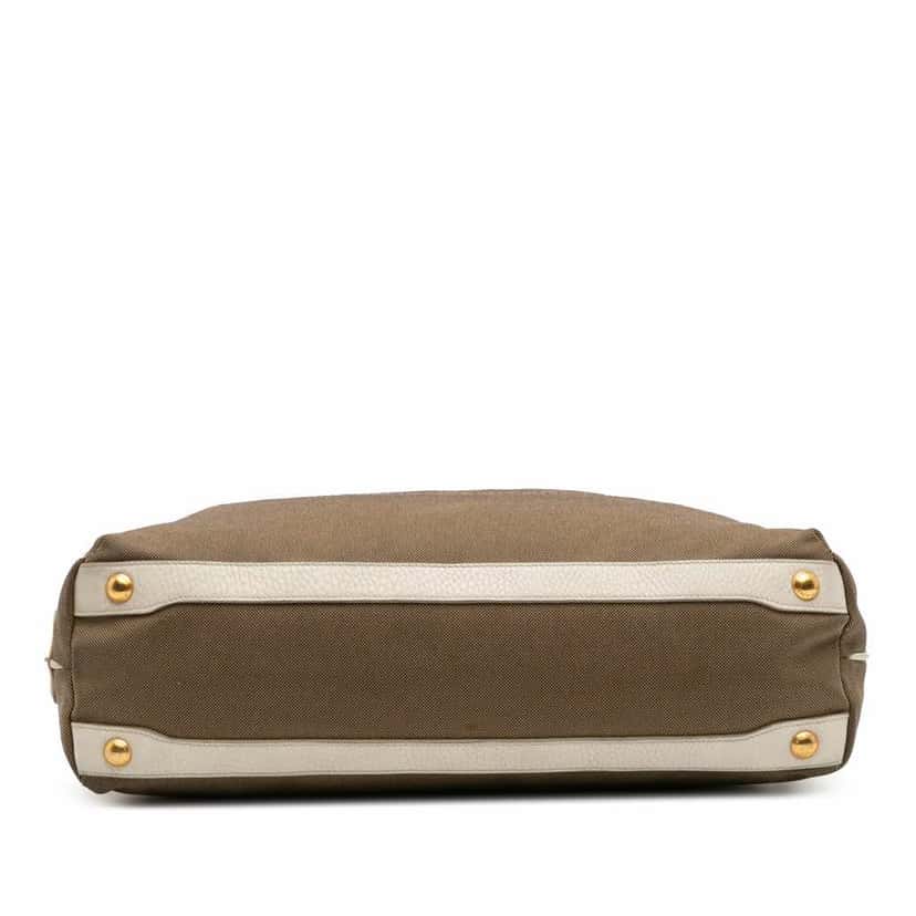 Prada Canvas Canapa Logo Shoulder Bag Brown Canvas Very good condition - Inside View